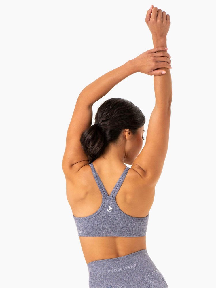 Ryderwear Sculpt Seamless Sports Bra Marinblå | QDB-705364