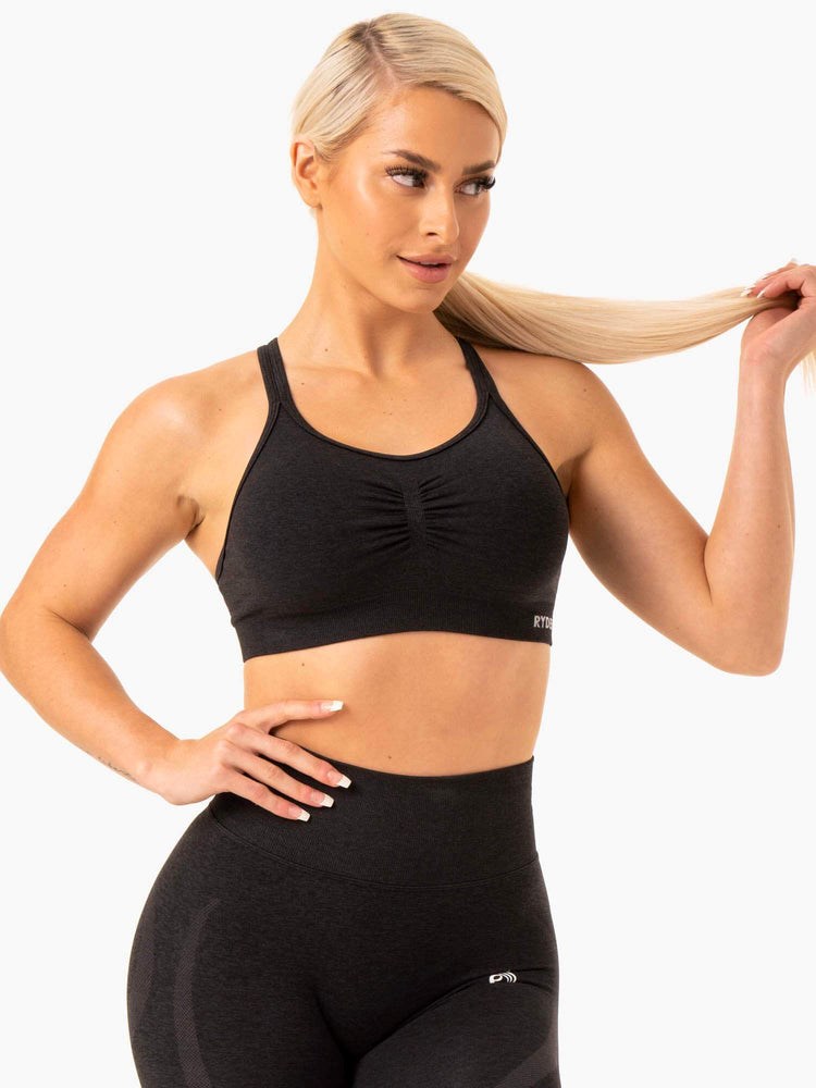 Ryderwear Sculpt Seamless Sports Bra Svarta | WXC-143876