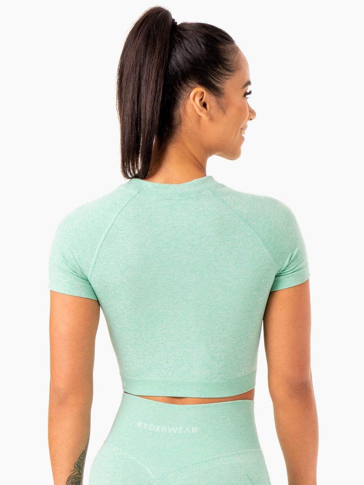 Ryderwear Sculpt Seamless T-Shirt Mintgröna | GOR-069143