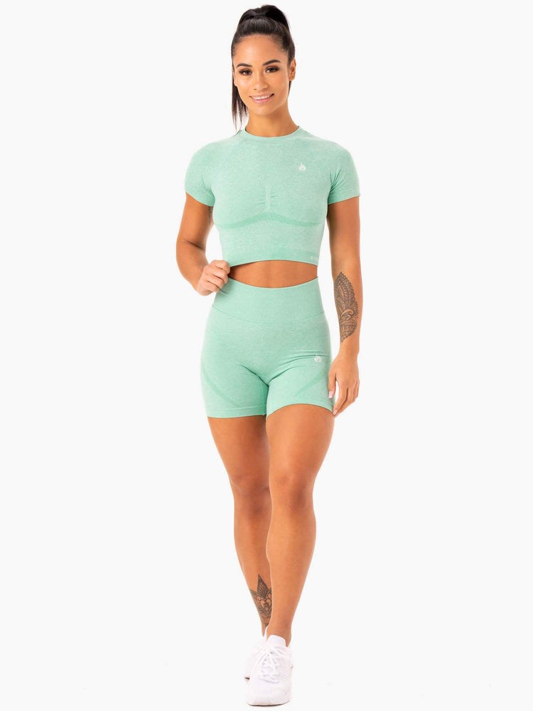 Ryderwear Sculpt Seamless T-Shirt Mintgröna | GOR-069143