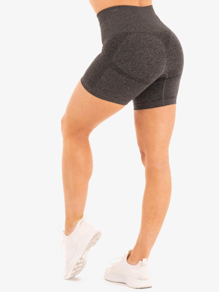 Ryderwear Seamless Staples Shorts Charcoal Marl | IMZ-015483