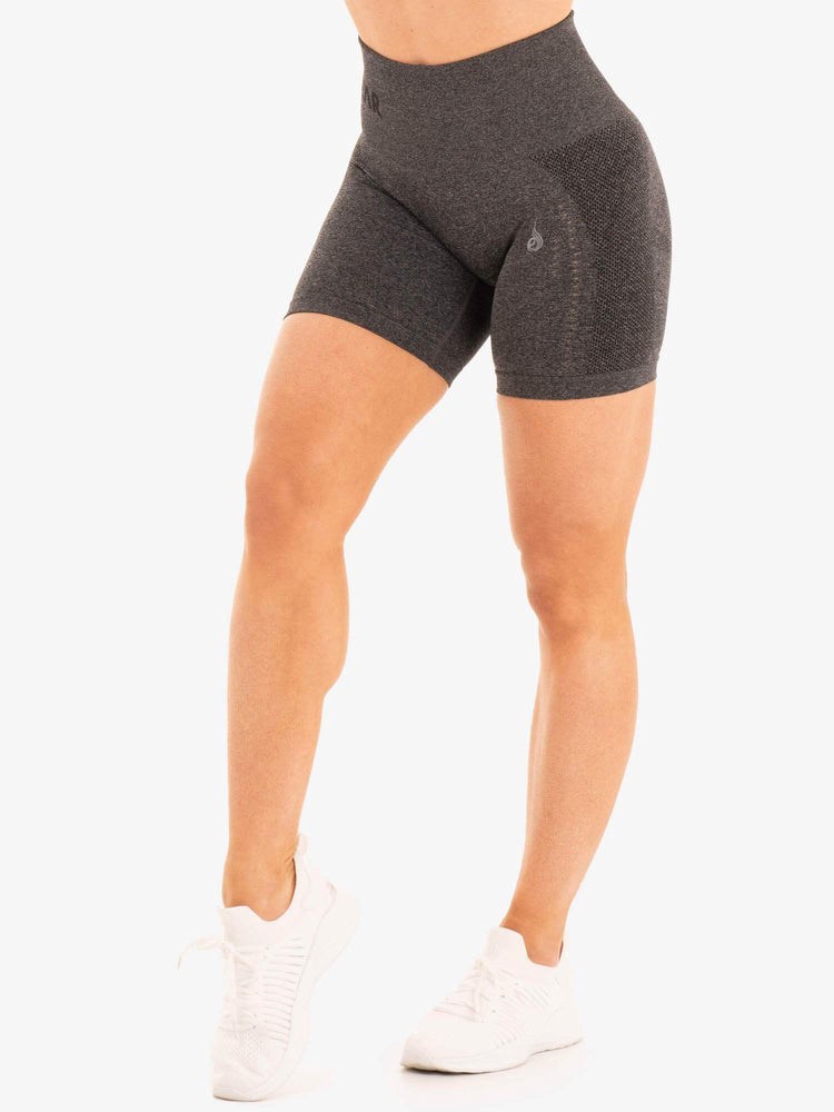 Ryderwear Seamless Staples Shorts Charcoal Marl | IMZ-015483