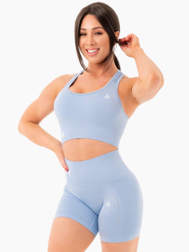 Ryderwear Seamless Staples Sports Bra Blå | MWA-413052