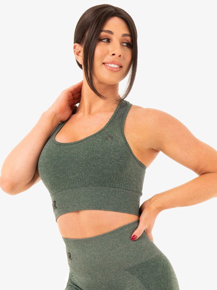 Ryderwear Seamless Staples Sports Bra Gröna | KBA-328496