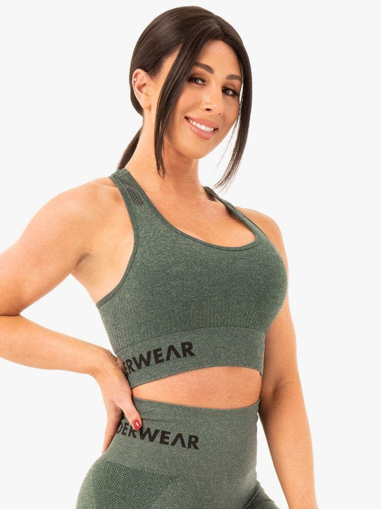 Ryderwear Seamless Staples Sports Bra Gröna | KBA-328496