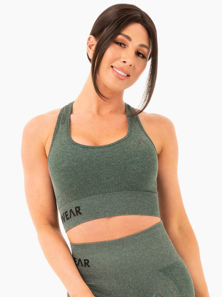 Ryderwear Seamless Staples Sports Bra Gröna | KBA-328496