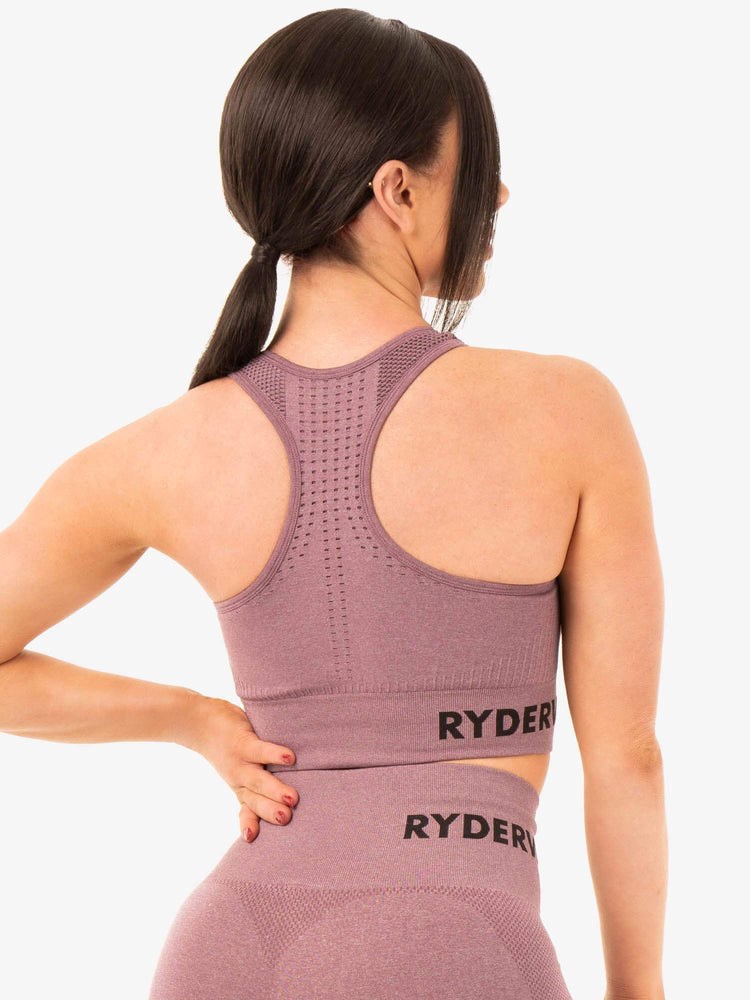 Ryderwear Seamless Staples Sports Bra Lila | DVX-963517