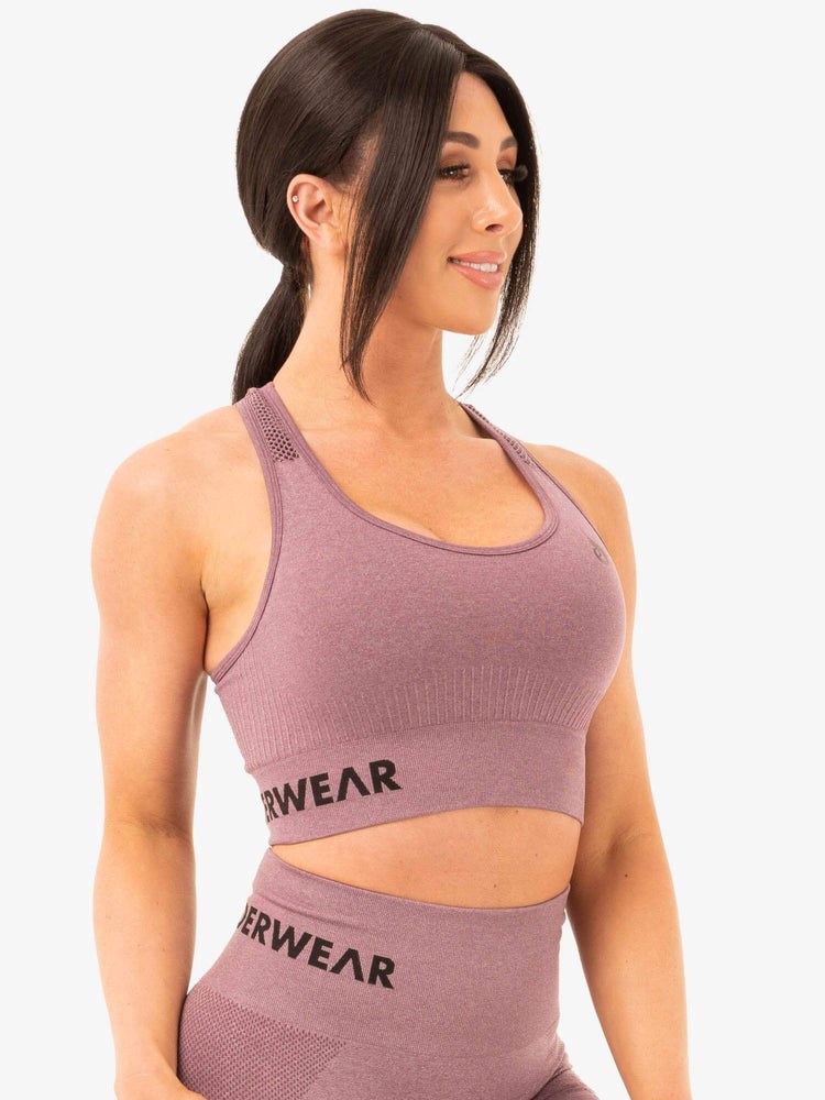 Ryderwear Seamless Staples Sports Bra Lila | DVX-963517