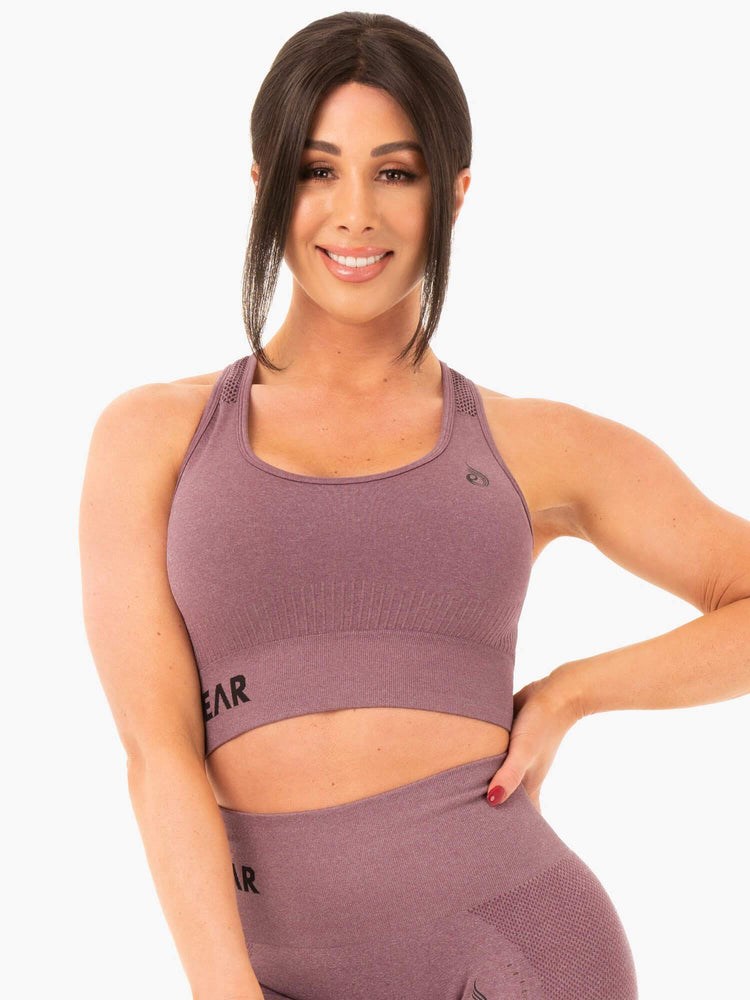 Ryderwear Seamless Staples Sports Bra Lila | DVX-963517