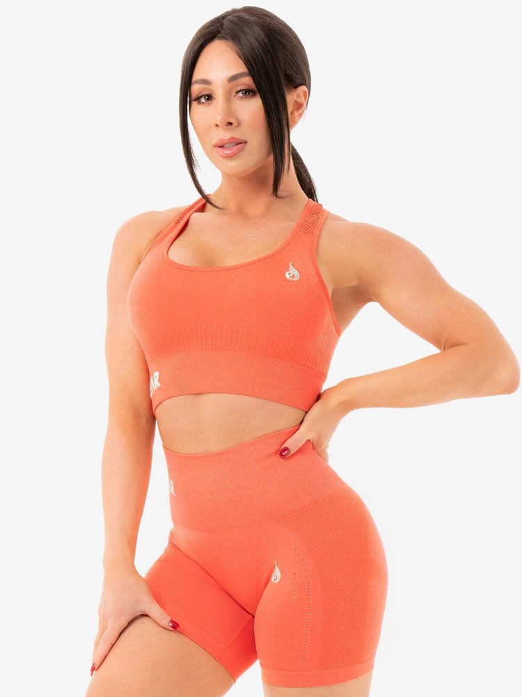 Ryderwear Seamless Staples Sports Bra Orange | YCL-753160