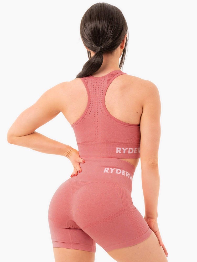 Ryderwear Seamless Staples Sports Bra Rosa Rosa | GYE-641598