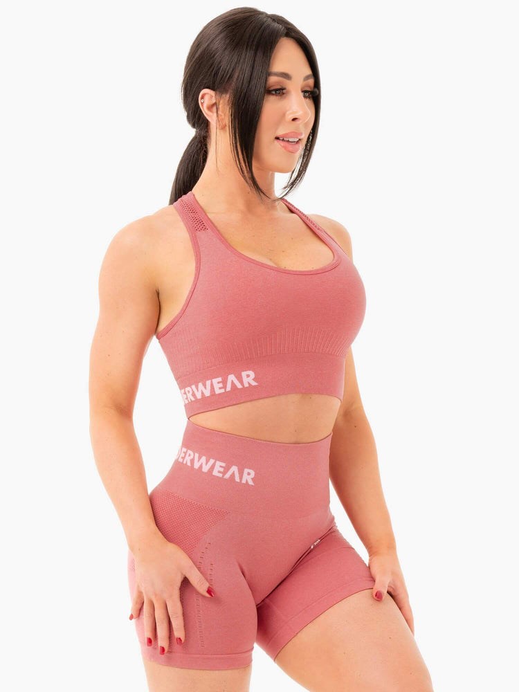 Ryderwear Seamless Staples Sports Bra Rosa Rosa | GYE-641598