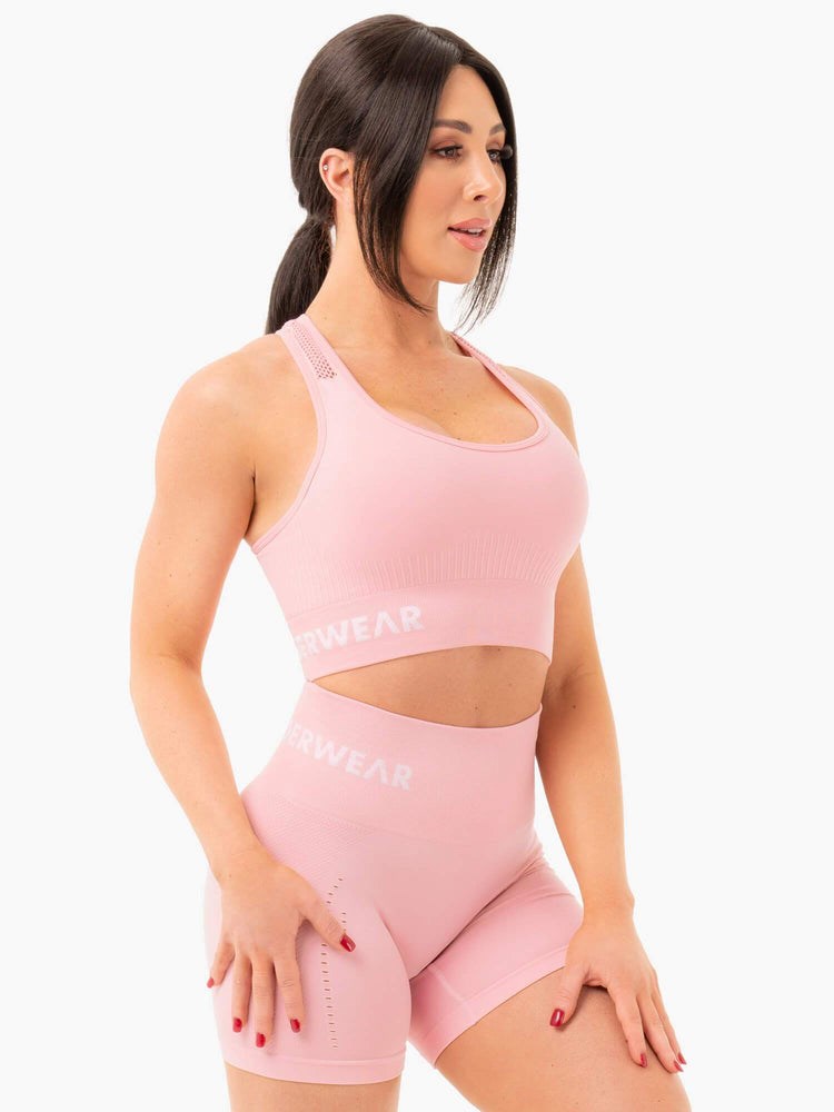 Ryderwear Seamless Staples Sports Bra Rosa | SQF-286513