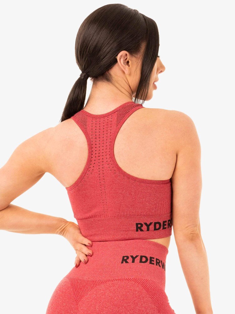 Ryderwear Seamless Staples Sports Bra Röda | MQA-584719