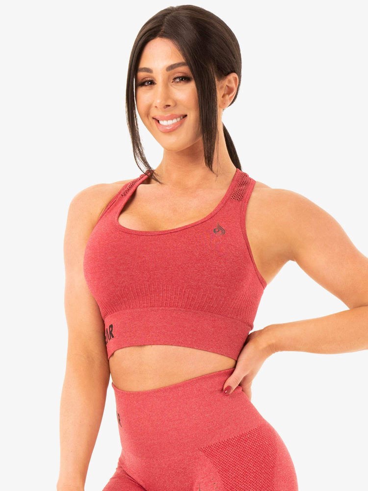 Ryderwear Seamless Staples Sports Bra Röda | MQA-584719