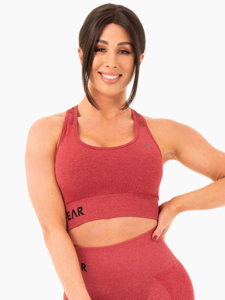 Ryderwear Seamless Staples Sports Bra Röda | MQA-584719