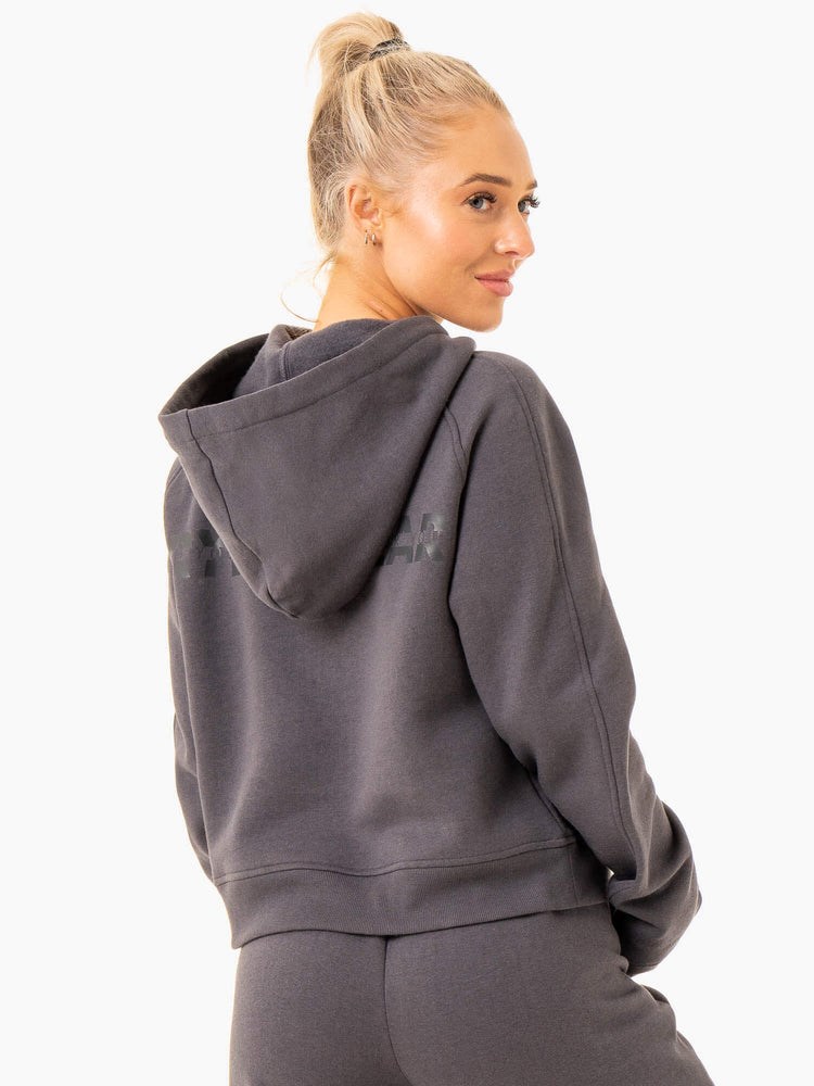 Ryderwear Sideline Hoodie Charcoal | SLT-856724