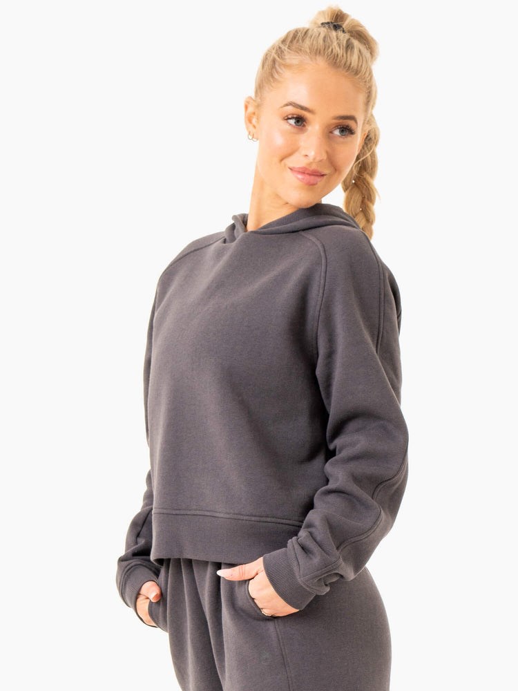 Ryderwear Sideline Hoodie Charcoal | SLT-856724