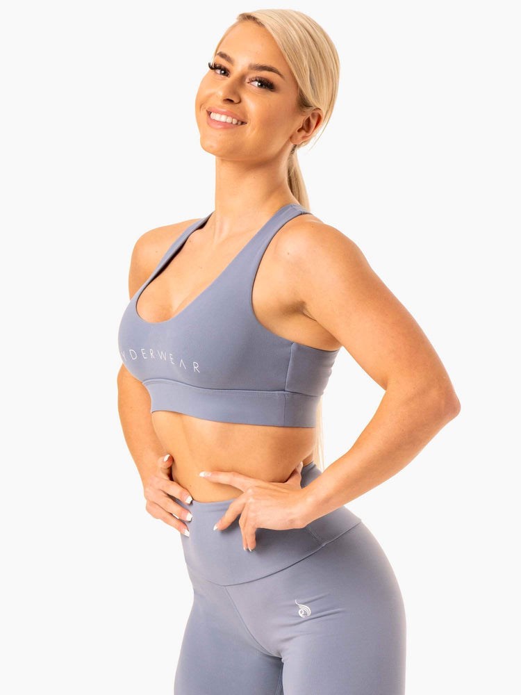 Ryderwear Staples Cross Over Sports Bra Grå | QYN-917034