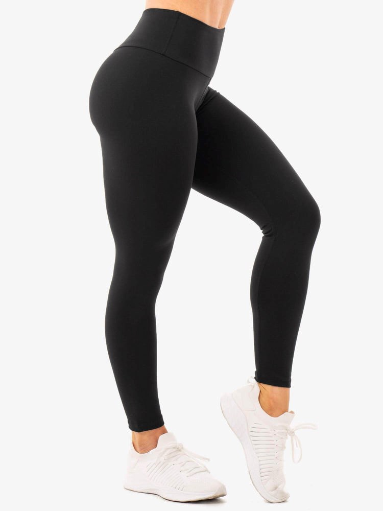 Ryderwear Staples High Waisted Leggings Svarta | ZPO-347590