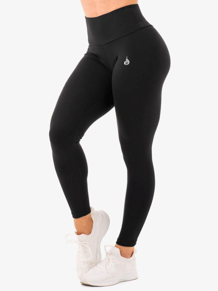 Ryderwear Staples High Waisted Leggings Svarta | ZPO-347590