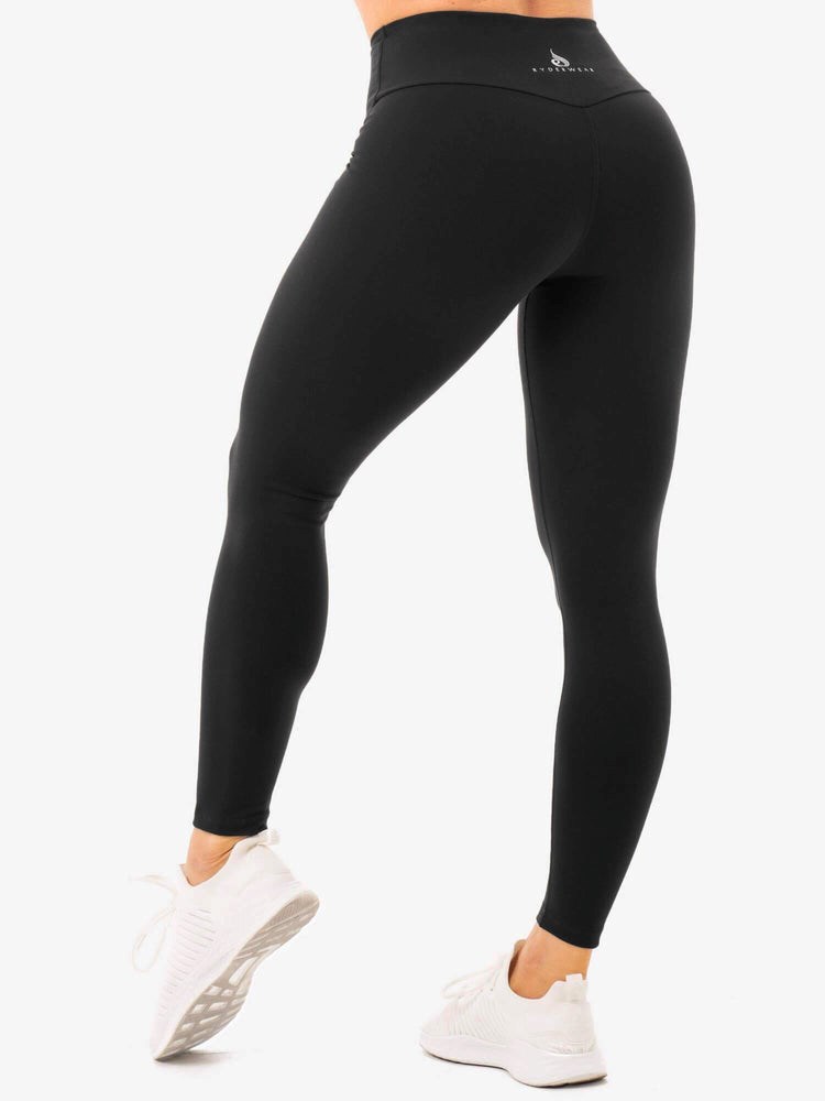 Ryderwear Staples High Waisted Leggings Svarta | ZPO-347590