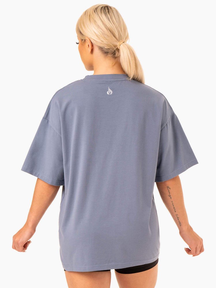 Ryderwear Staples Oversized Tee Grå | ZMU-718490