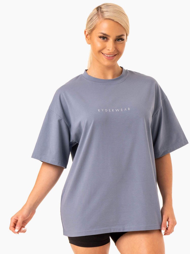 Ryderwear Staples Oversized Tee Grå | ZMU-718490