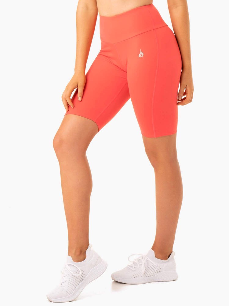 Ryderwear Staples Scrunch Bum Bike Shorts Korall | BCV-816349