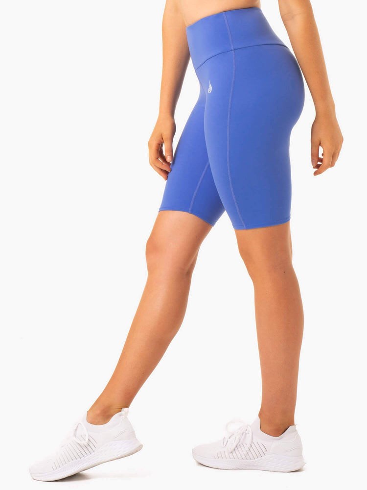 Ryderwear Staples Scrunch Bum Bike Shorts Blå | CRM-743609