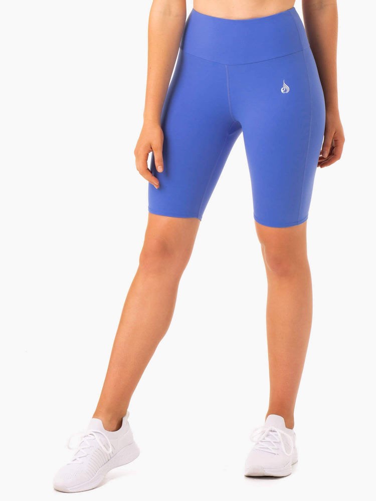 Ryderwear Staples Scrunch Bum Bike Shorts Blå | CRM-743609