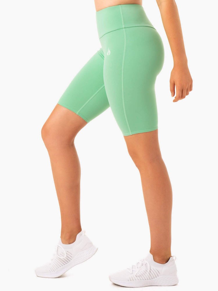 Ryderwear Staples Scrunch Bum Bike Shorts Neomint | UIH-538297