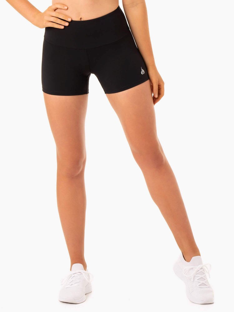 Ryderwear Staples Scrunch Bum Booty Shorts Svarta | OWP-869074