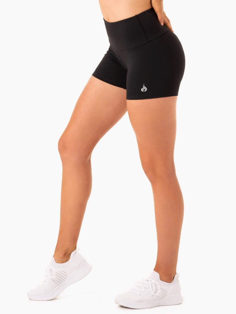 Ryderwear Staples Scrunch Bum Booty Shorts Svarta | OWP-869074