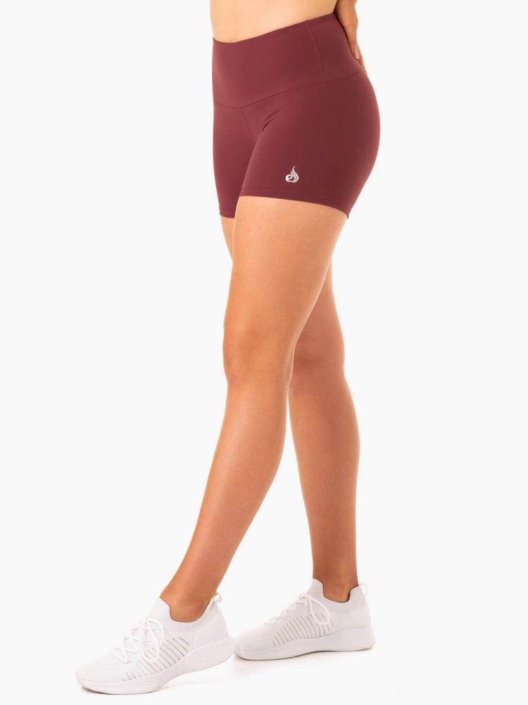 Ryderwear Staples Scrunch Bum Booty Shorts Vinröda | WKT-385047