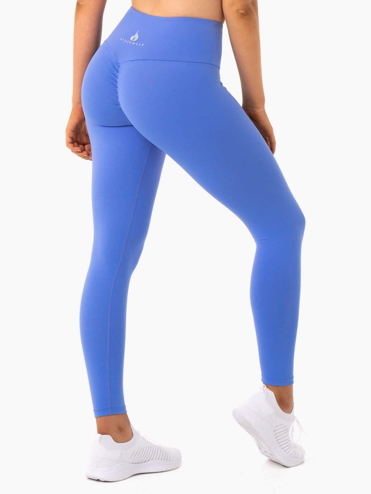 Ryderwear Staples Scrunch Bum Leggings Blå | FUH-291580