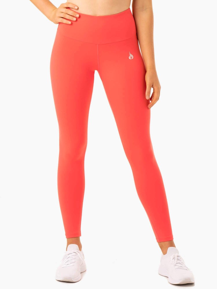 Ryderwear Staples Scrunch Bum Leggings Korall | PCY-045891