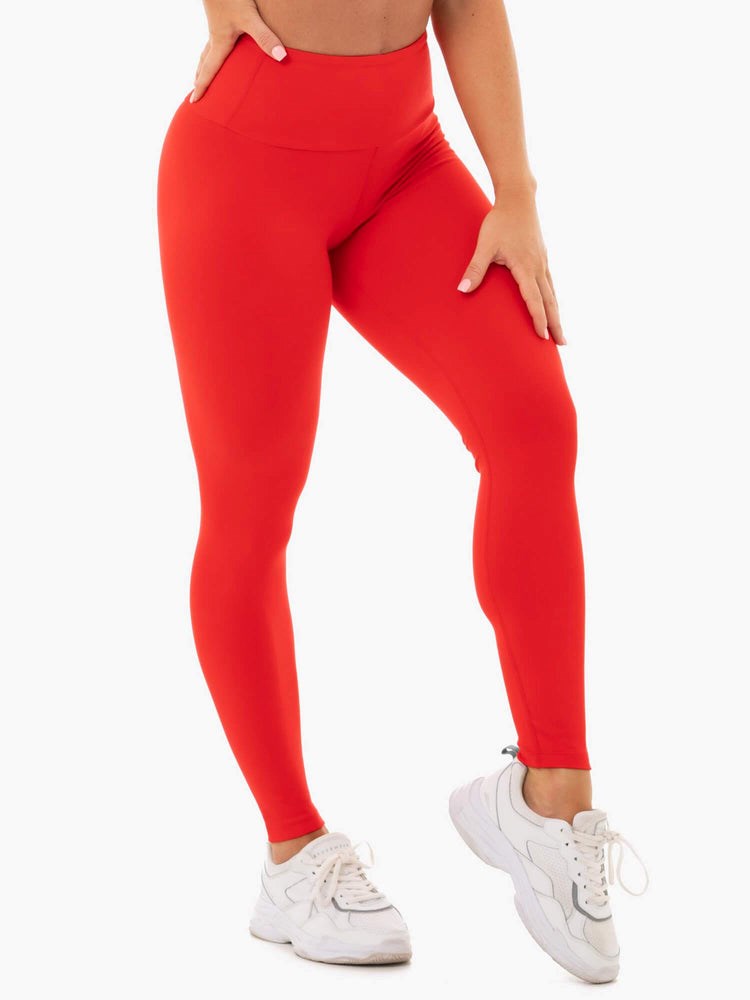 Ryderwear Staples Scrunch Bum Leggings Röda | SON-695728