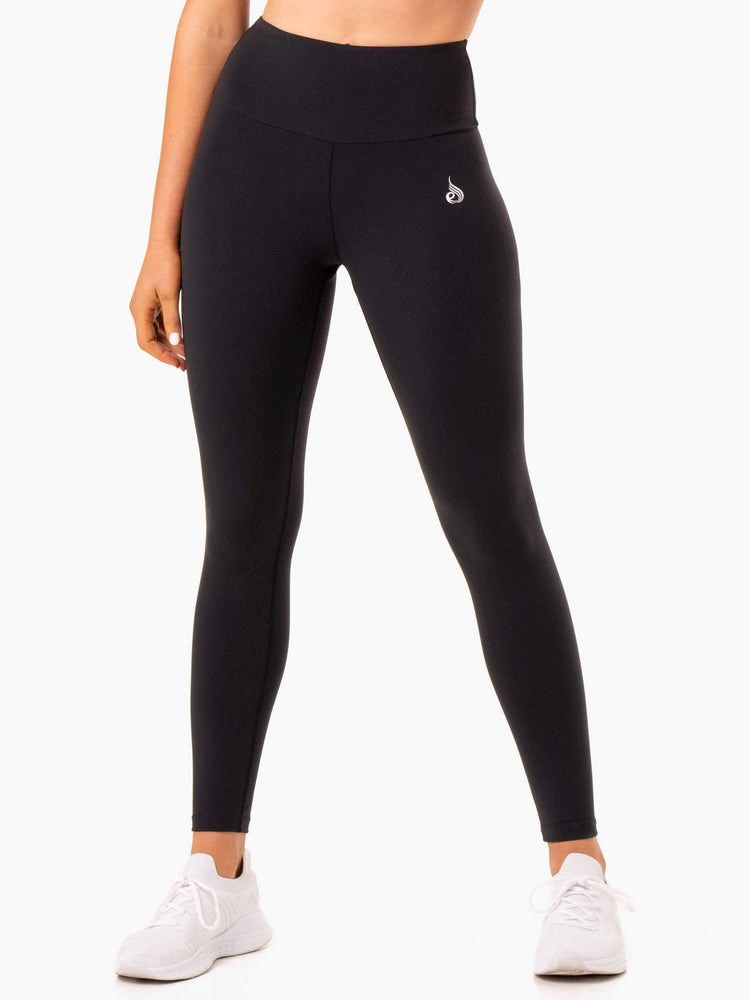 Ryderwear Staples Scrunch Bum Leggings Svarta | DRB-852760