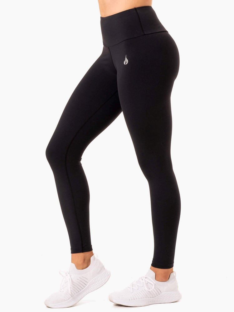 Ryderwear Staples Scrunch Bum Leggings Svarta | DRB-852760