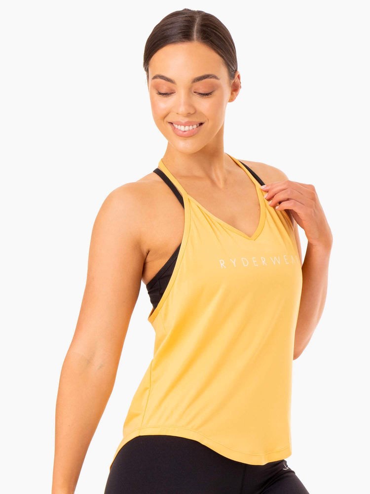 Ryderwear Staples Slinky T-Back Mango | XYM-054986