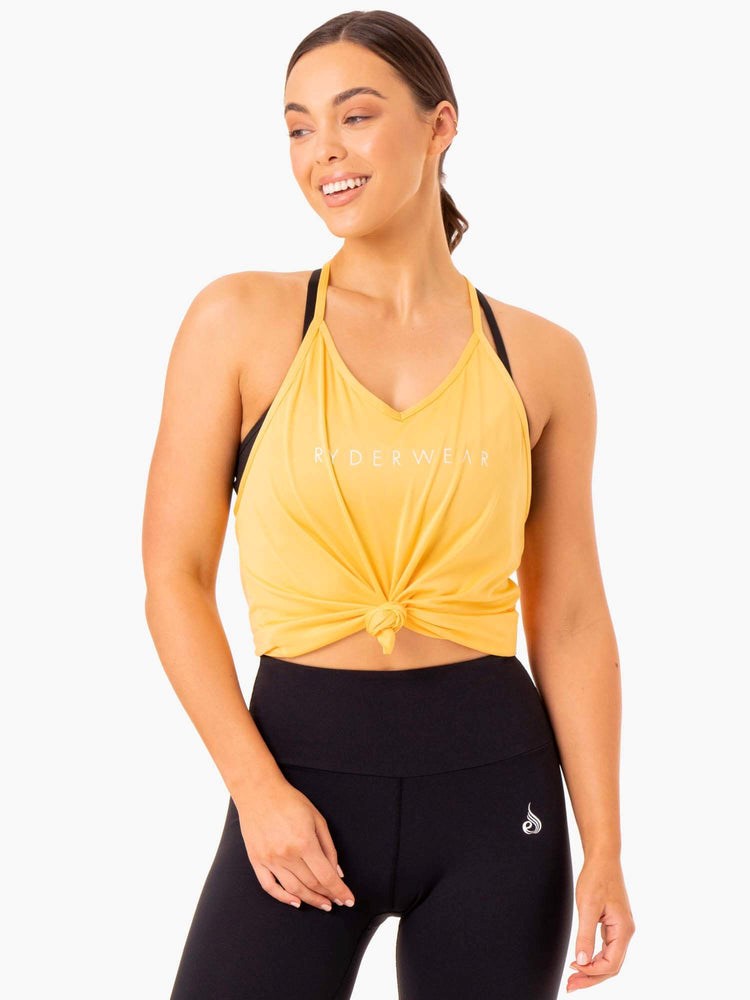 Ryderwear Staples Slinky T-Back Mango | XYM-054986