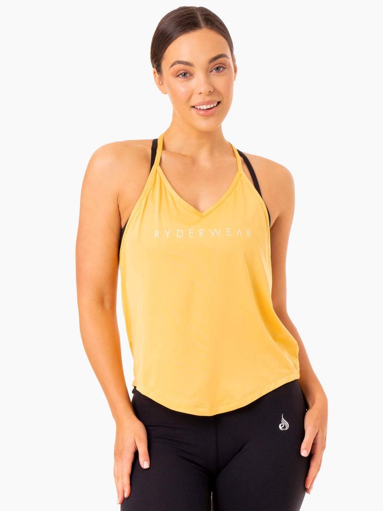 Ryderwear Staples Slinky T-Back Mango | XYM-054986