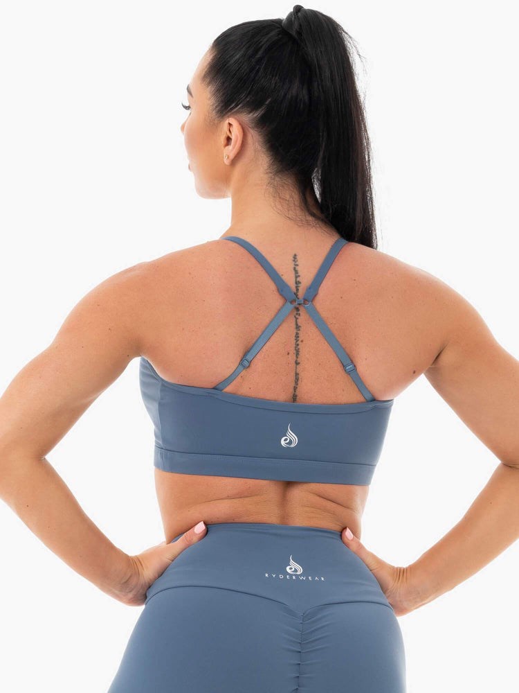 Ryderwear Staples Sports Bra Blå | YOA-603194