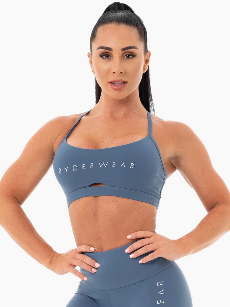 Ryderwear Staples Sports Bra Blå | YOA-603194