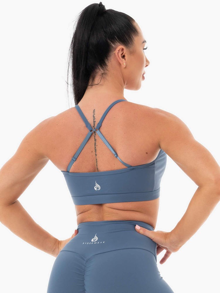 Ryderwear Staples Sports Bra Blå | YOA-603194