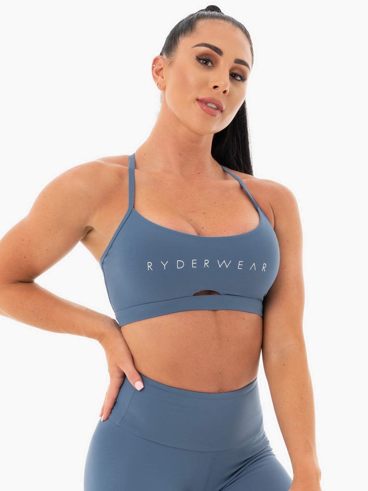 Ryderwear Staples Sports Bra Blå | YOA-603194