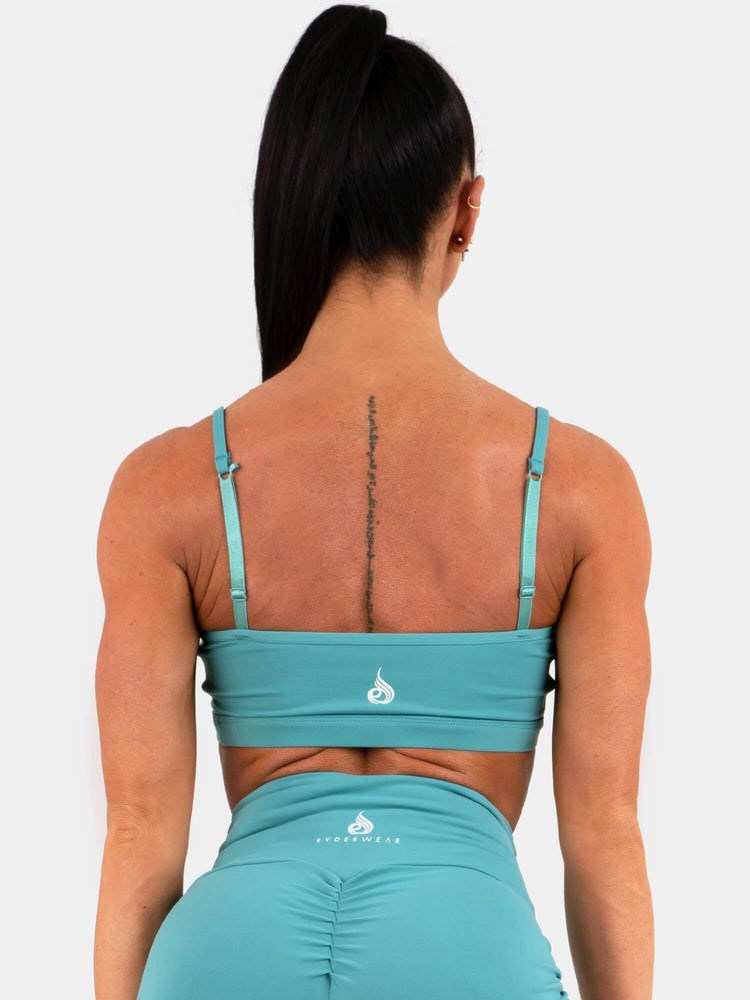 Ryderwear Staples Sports Bra Teal | UQE-193802