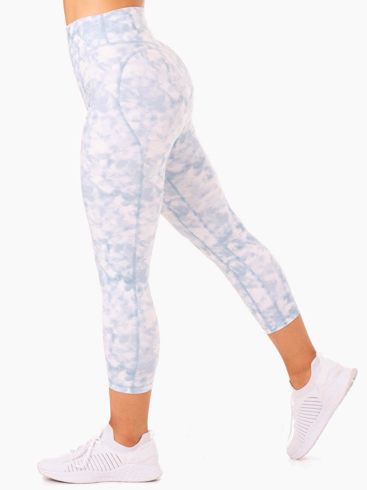 Ryderwear Tie Dye 7/8 Leggings Blå | GIM-971563