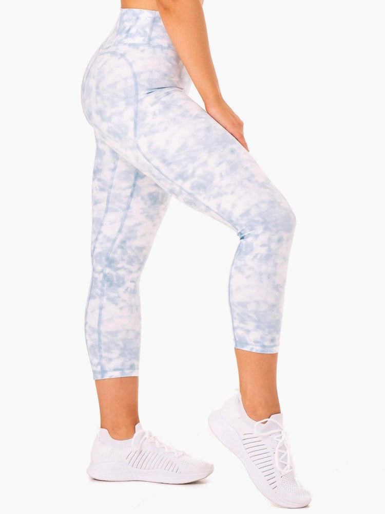 Ryderwear Tie Dye 7/8 Leggings Blå | GIM-971563